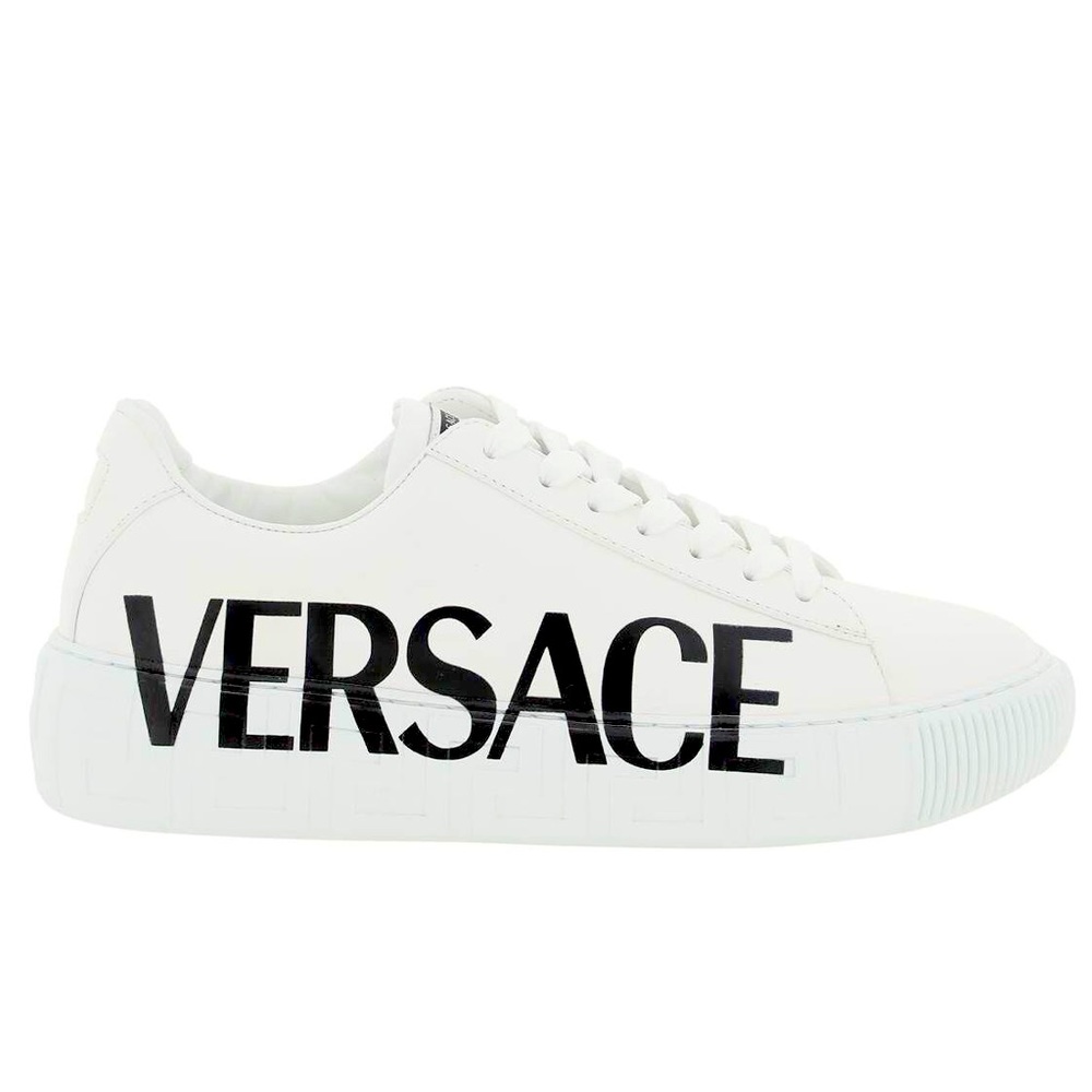 NEW VERSACE LOGOED GRECA SNEAKERS